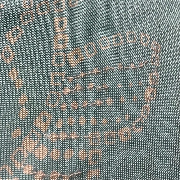 Express Aqua Stretch Sleeveless Beaded Top - Picture 6 of 6